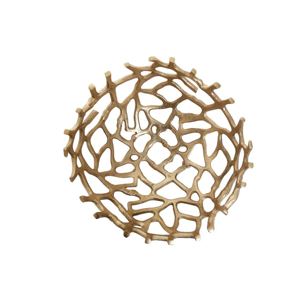 Pramoda Small Coral Effect Bowl - Gold - Image 3