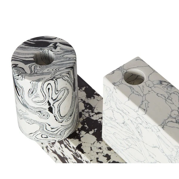 Swirl Candelabra - Black & White - Image 4