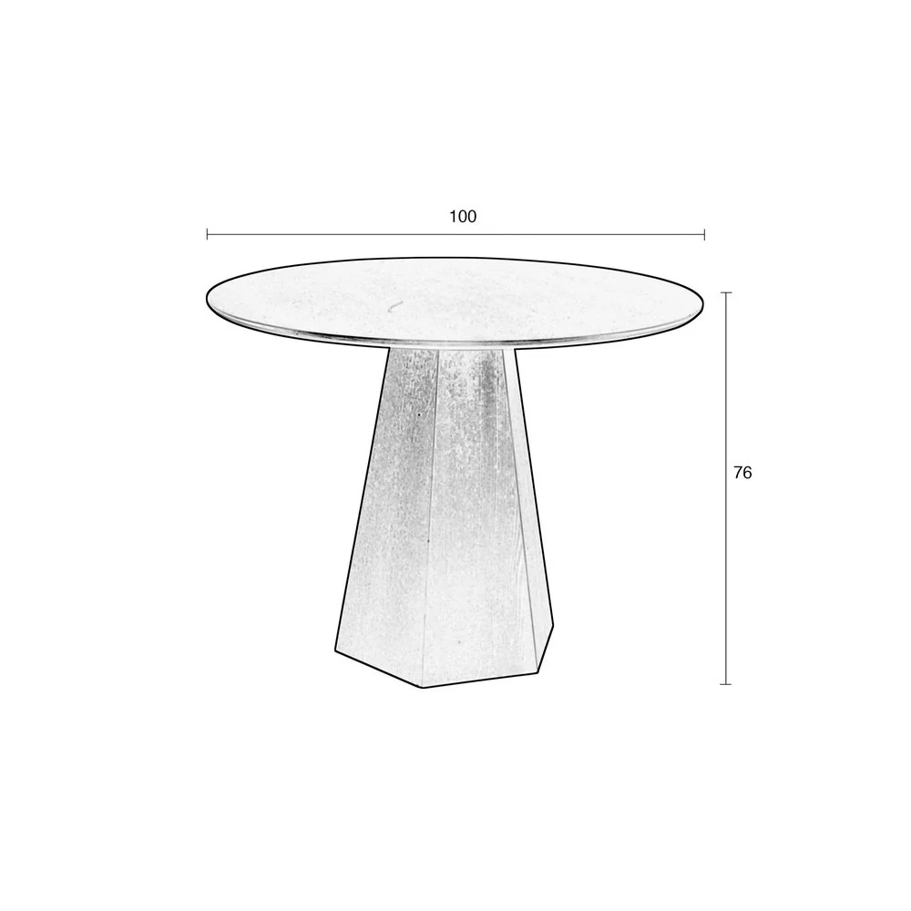 Pilar Round Dining Table - Black - Image 10