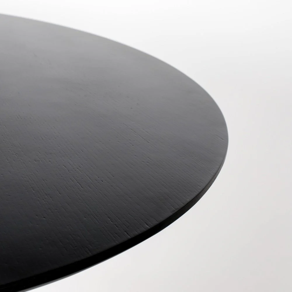 Pilar Round Dining Table - Black - Image 3